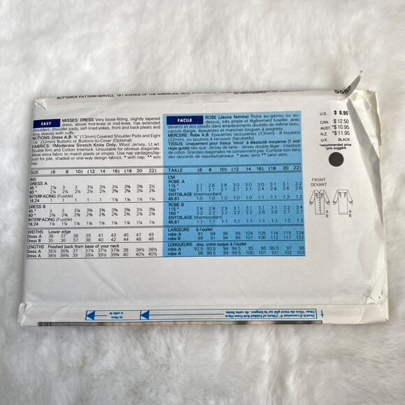 2 Butterick Sewing Patterns - Picture 5 of 5